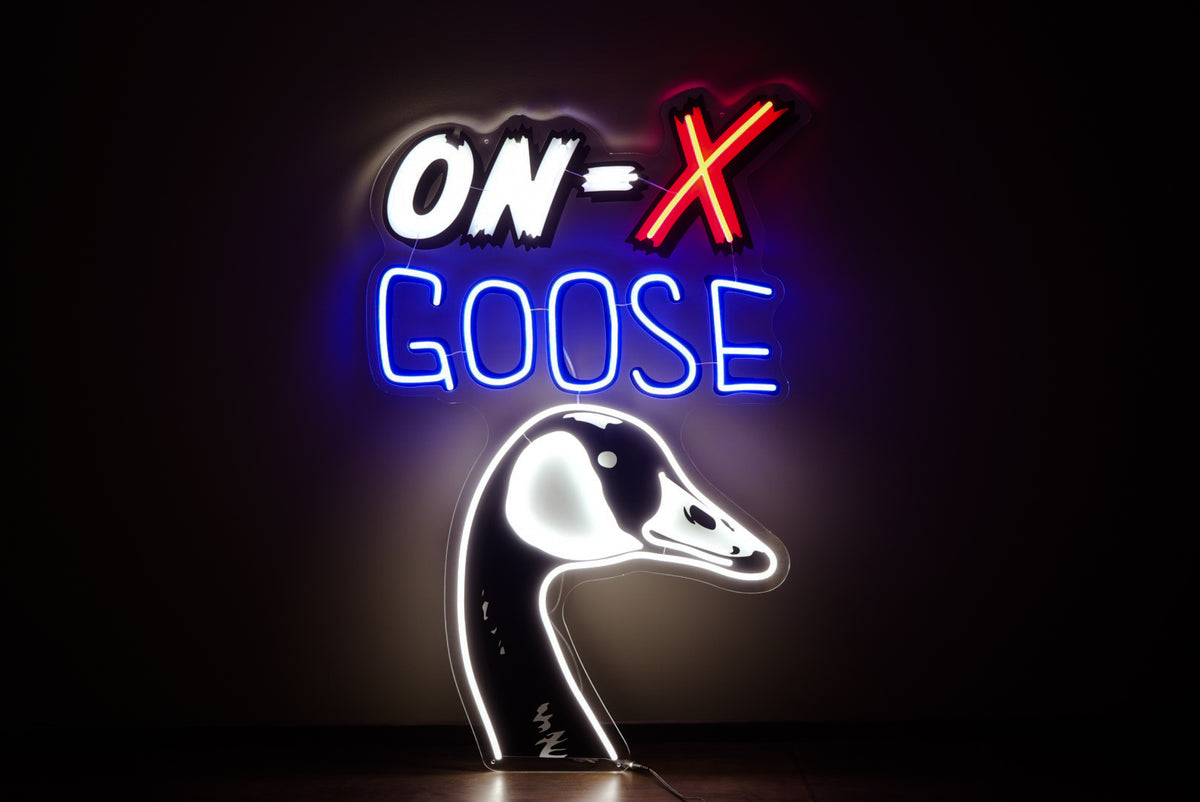 Holler Back Calls On-X Goose LED Sign