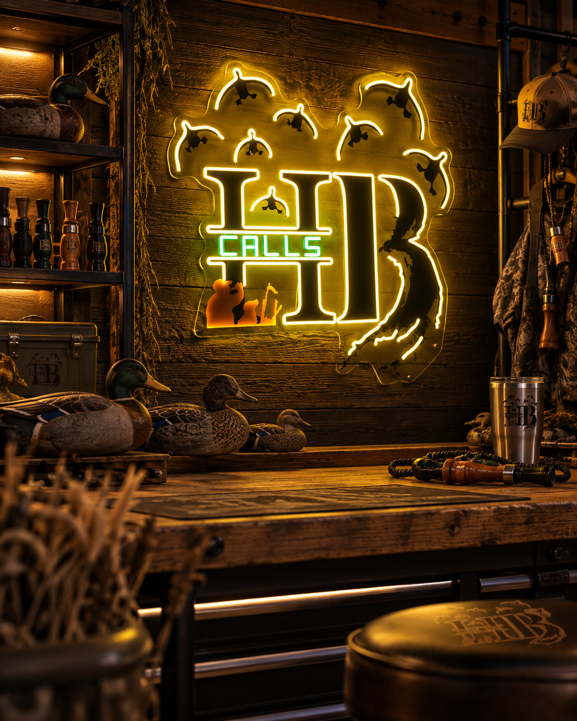HB Calls Logo LED Sign