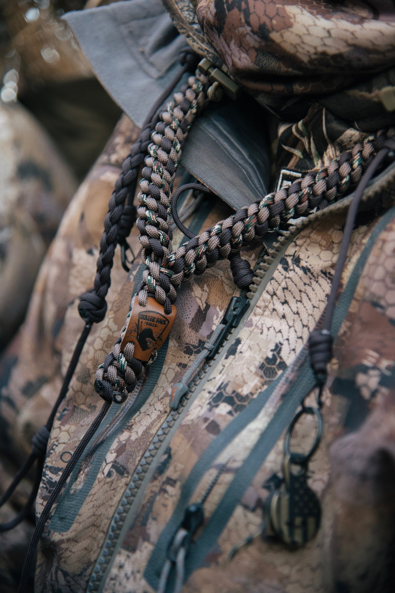 Short Drop Camo Lanyard