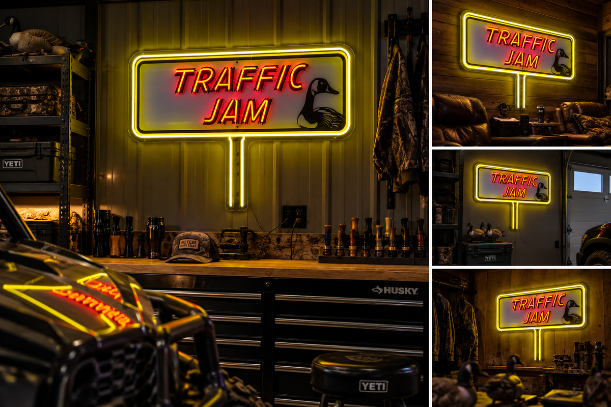 Holler Back Calls Traffic Jam Goose LED Sign